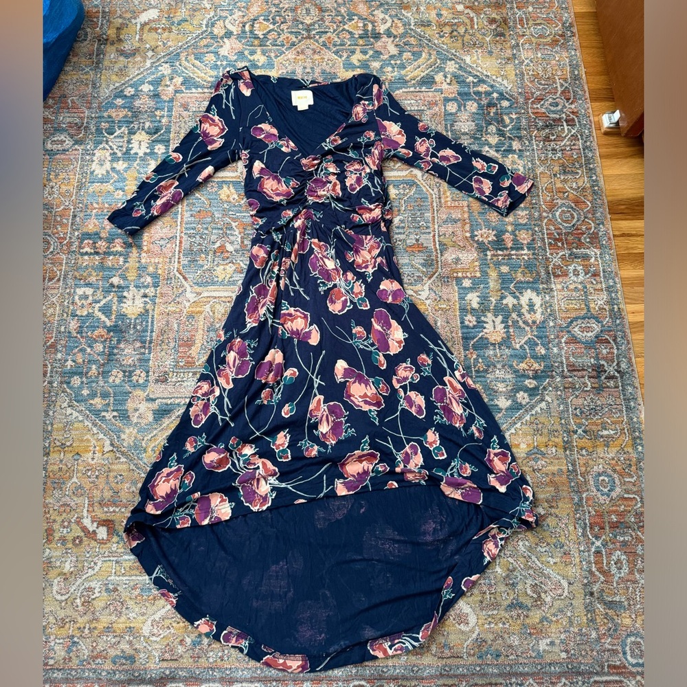 Anthropologie Maeve Floral Hi-low Dress